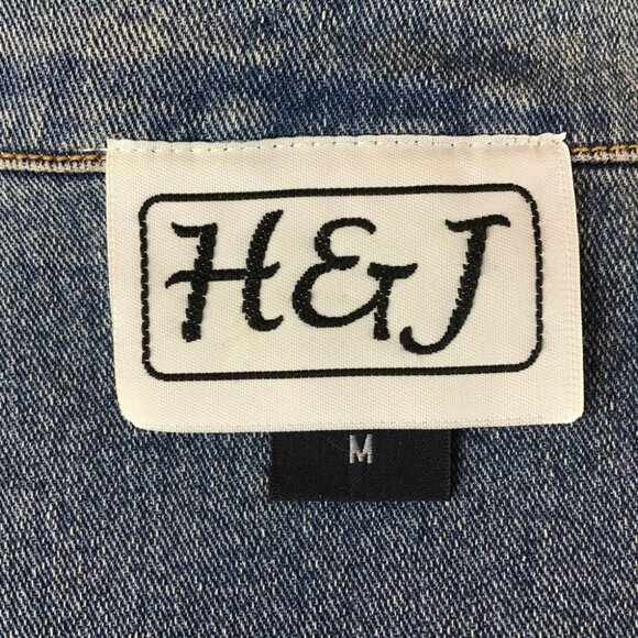 Denim Jacket With Rhinestone Studded Yoke H&J Womens Medium - Picture 9 of 11